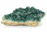 Green, Fluorescent, Cubic Fluorite Crystals - Madagascar #246160-1